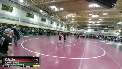 Cons. Semi - Sutton Engle, Sturgis Youth Wrestling Club vs Lynly Hill, Sidney Wrestling Club