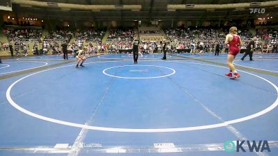 119 lbs Quarterfinal - Gavin Wallace, R.a.w. vs Callan Whitnah, Harrah Little League Wrestling