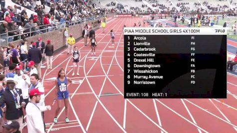 Middle School Girls' 4x100m Relay Event 108 - PIAA, Finals