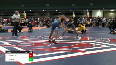 157 lbs Semifinal - LaDarion Lockett, OK vs Leo Contino, CA