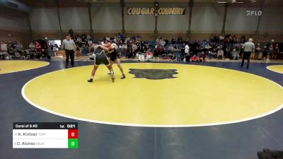 168 lbs Consi Of 8 #2 - Kaiden Kintner, Toppenish (WA) vs David Alonso, Palm Desert