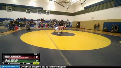 149 lbs Cons. Semi - Gavin Alderson, Liberty Warriors Wrestling Academy vs Noah Shipley, Spokane Wrestling