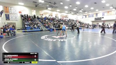 138 lbs Semifinal - John Alvarez, San Fernando vs AJ Hernandez, Bishop Amat