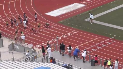 Youth Girls' 100m Hurdles 2023 Aau Regional Qualifier 19, Semi-Finals 3 - Age 14