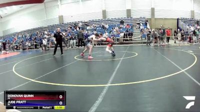 92 lbs Champ. Round 1 - Donovan Quinn, MI vs Jude Pratt, IN