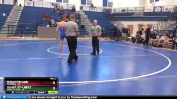 106 lbs Placement Matches (8 Team) - Oliver Schubert, Marist School vs Mason Person, Columbus