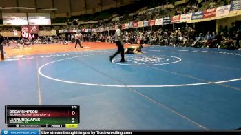 175 lbs Quarterfinals (16 Team) - Lennon Soaper, Riverbend vs Drew Simpson, Delaware Military Acad (DE)