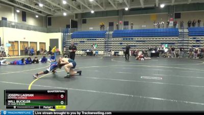 165 lbs Quarterfinal - Joseph Lagman, DeMatha Catholic vs Will Buckler, St. Mary`s Ryken