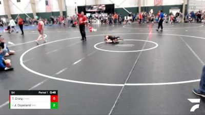 64 lbs Semifinal - Jacob Copeland, Bennett Wrestling Club vs Tag Craig, Cozad Youth Wrestling Club