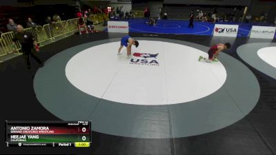 165 lbs Cons. Round 3 - Heejae Yang, California vs Antonio Zamora, Ground Creatures Wrestling