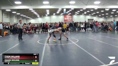 97 lbs Champ. Round 2 - Tyson Williams, Machine Shed Wrestling vs Mason Giuliani, Nova WC