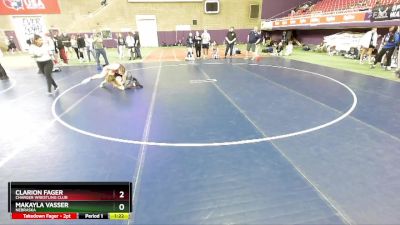 170 lbs Semifinal - Clarion Fager, Charger Wrestling Club vs Makayla Vasser, Nebraska