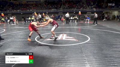 120 lbs Round Of 64 - Layton Lucas, West Branch vs Liam Dietrich, Greencastle-Antrim