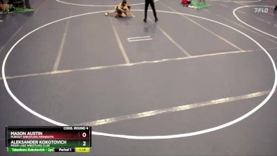 86 lbs Cons. Round 4 - Mason Austin, Pursuit Wrestling Minnesota vs Aleksander Kokotovich, Prior Lake Wrestling Club