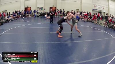 160 lbs Finals (8 Team) - Jax McLean, Wyoming Renegades vs Wyatt Bearman, Iowa USA Grey