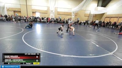 52 lbs Cons. Round 2 - Drexel Ashworth, Iron County Wrestling Academy vs Kade Walker, Wyoming Underground