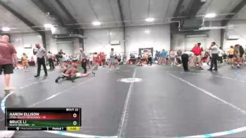125 lbs Round 6 (8 Team) - Aaron Ellison, Steel Valley Renegades vs Bruce Li, North Brevard