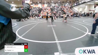 83 lbs Quarterfinal - Elliott Schmidt, Broken Arrow Wrestling Club vs Benjamin Fisher, Salina Wrestling Club