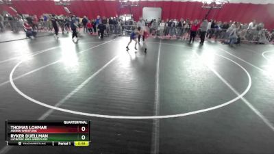 92 lbs Quarterfinal - Thomas Lohmar, Askren Wrestling vs Ryker Duellman, LaCrosse Area Wrestlers