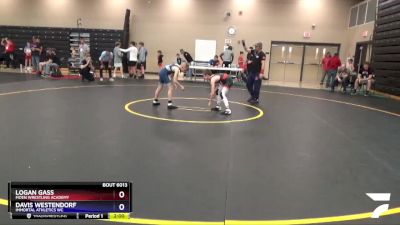 74 lbs Round 2 - Logan Gass, Moen Wrestling Academy vs Davis Westendorf, Immortal Athletics WC