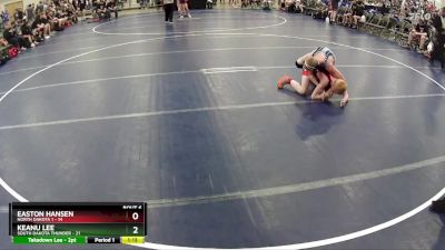 125 lbs Round 2 (6 Team) - Easton Hansen, North Dakota 1 vs Keanu Lee, South Dakota Thunder