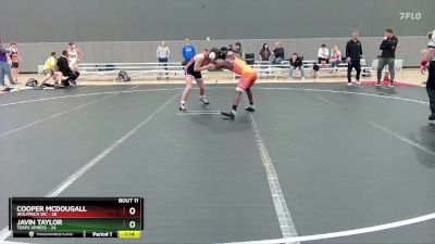 140 lbs Round 3 (10 Team) - Javin Taylor, Terps Xpress vs Cooper McDougall, Wolfpack WC