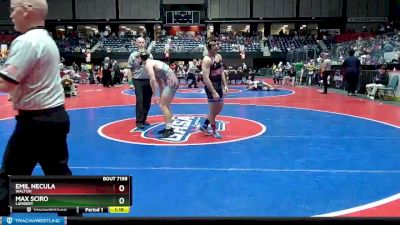 7A-150 lbs Semifinal - Max Sciro, Lambert vs Emil Necula, Walton