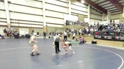 92 lbs Cons. Round 2 - Landyn Fincher, Oregon vs Brevan Miller, Juab Wrestling Club