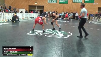 184 lbs Quarterfinal - Adrian Garcia, Fresno City College vs Ricky McCulloch, Sierra College