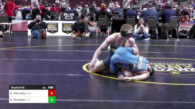 127 lbs Round Of 16 - Gideon Bracken, United vs David Kennedy, Montoursville