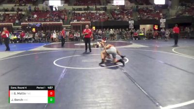 114 lbs Cons. Round 4 - Gavin Mattix, Frenchtown Wrestling Club vs Jasper Bench, Kalispell Wrestling Club