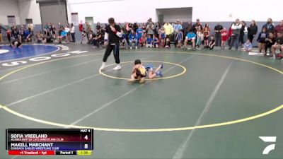 60 lbs X Bracket - MaKell Marchant, Chugach Eagles Wrestling Club vs Sofia Vreeland, Alaska Battle Cats Wrestling Club