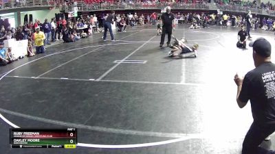 42-46 lbs Quarterfinal - Ruby Freeman, League Of Heroes Wrestling Club vs Oakley Moore, Dorchester