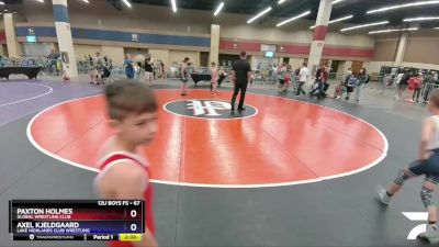 67 lbs Quarterfinal - Paxton Holmes, Global Wrestling Club vs Axel Kjeldgaard, Lake Highlands Club Wrestling