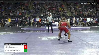 184 lbs Prelims - Johnny Sebastian, Wisconsin vs Nikita Nepomnyashchiy, Illinois