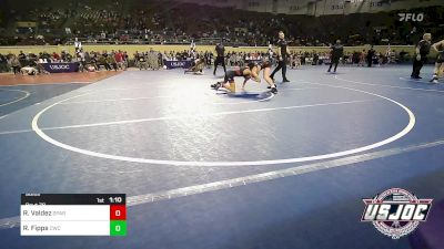 98 lbs Quarterfinal - Robert Valdez, Spartan Mat Club vs Revin Fipps, Cowboy Wrestling Club