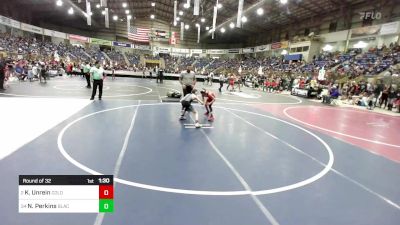 90 lbs Round Of 32 - Kel Unrein, Colorado Outlaws vs Nathaniel Perkins, Black Fox Academy