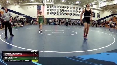 215 lbs Quarterfinal - Danny Zmorowski, Lake Catholic vs Nick Pfeiffer, Clay (Oregon)