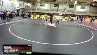 55 lbs Cons. Round 1 - Cruz Lee, Killdeer Cowboys vs Winston Butcher, Windy City Wrestlers