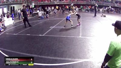 52-53 lbs Semifinal - Ophillia Olson, Louisville Wrestling Club vs Adalyn Pavelka, Niobrara/Verdigre