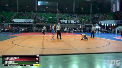 138 lbs Champ. Round 1 - Luke LaPierre, Hazel Green HS vs John Leon, Mortimer Jordan HS