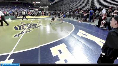 55 lbs Quarterfinal - Delela Cavasos, Toppenish USA Wrestling Club vs Zoe Bartholomew, Enumclaw Yellow Jackets Wrestling Club