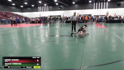 60 lbs Round 2 - Mason Wireman, KEFA vs Henry Gorski, SEHS