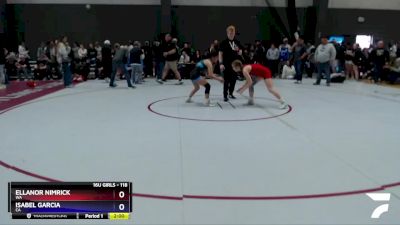 118 lbs Cons. Round 2 - Ellanor Nimrick, WA vs Isabel Garcia, CA