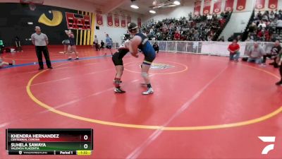 150 lbs 1st Place Match - Suhela Sawaya, Valencia Placentia vs Khendra Hernandez, Centennial Corona