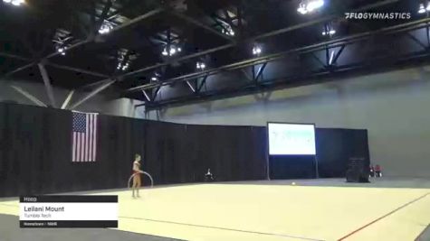 Leilani Mount - Hoop, Tumble Tech - 2021 USA Gymnastics Championships