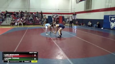 157 lbs Round 1 - Cayden Thomas, Helena vs Luke Berguson, Homewood Hs