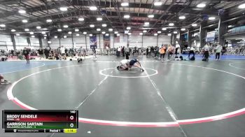 140 lbs Rd# 9- 2:15pm Saturday Final Pool - Brody Sendele, POWA vs Garrison Sartain, Oklahoma Outlaws