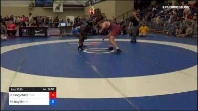 97 kg Rr Rnd 1 - Chase Singletary, TMWC/Ohio RTC vs Michael Boykin, Wolfpack Wrestling Club