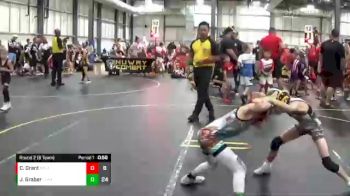 52 lbs Round 2 (6 Team) - Jacob Graber, The Funky Singlets Yellow vs Cedric Grant, American Gladiators